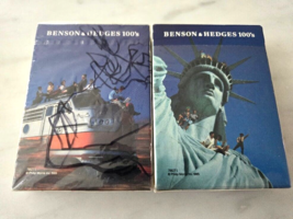 Lot Of 2 Vintage 1995 Benson &amp; Hedges 100s Poker Card Decks - 1 sealed 1... - $10.88