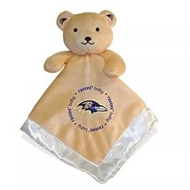 Baltimore Ravens Blanket Baby Lovey Plush Bear Satin Trim 13&quot; - $111.49 MXN
