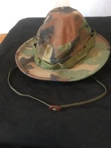 Military Issue/Hat-Hot Weather- Woodland- Camouflage -Boonie Type II-Size- 7 - £13.17 GBP