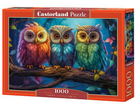 1000 Piece Jigsaw Puzzle, Three Little Owls, Animal Puzzles, Colorful birds, - €23,07 EUR