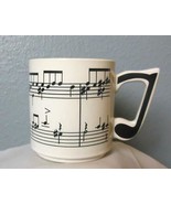 Vintage Music Mug Music Note Makes the Handle 1984 Chadwick Miller 3.75&quot; - £12.61 GBP
