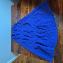 Marine Layer Blue Double Gauze Cotton Tiered Midi Skirt Smocked Waist Small - $18.51