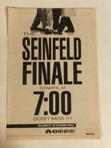 The Seinfeld Finale TV guide Vintage Print Ad Jerry Seinfeld Julia Louise Tpa3 - £4.43 GBP