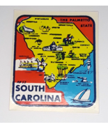 Vintage South Carolina The Palmetto State Car Window Decal Sticker NOS S... - £7.58 GBP