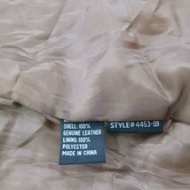 Marcelle Renee Jacket Women's L Brown Genuine Leather Full Button Jacket Pockets image 5