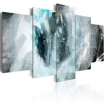 Tiptophomedecor Abstract Canvas Wall Art - Blue Moon - Stretched &amp; Framed Ready  - £71.17 GBP+
