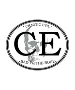 Roleplaying &quot;Chaotic Evil&quot; Alignment Bumper Sticker - 5&quot; wide x 4&quot; tall RPG - $3.91