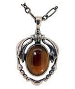 Georg Jensen 2014 Genuine Natural Smoky Quartz Pendant Jewelry (#J3907) - $9,840.39 MXN