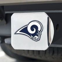 Los Angeles Rams Hitch Cover Color Emblem on Chrome - $1,071.61 MXN