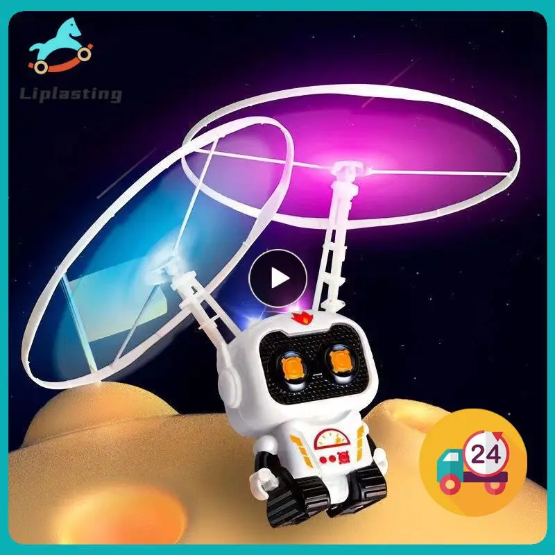 Mini Astronaut Drone Cartoon Spaceman Flying Aircraft RC Robot Toys USB Charging - £8.77 GBP+