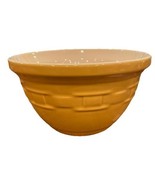 Longaberger Pottery Woven Traditions Large Mixing Bowl Butternut 10&quot; - $1,309.05 MXN