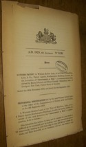 1875 Haseltine Lake &amp; Co Improvement In Hoe English Patent Lockport Ny Tools - £7.83 GBP