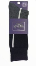 The Savile Row Trouser Socks Mens U.S. Shoe Size 8-12 Black Gray Cotton ... - $24.38