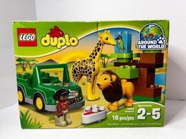 Lego Duplo Around the World Savanna 10802 Jeep Figure Lion Giraffe Rare Sealed - £62.87 GBP