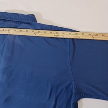 Haband Quarter Button Men's Blue Collar Shirt Long Sleeve Sz XL Made In Mongolia image 13