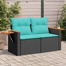  Garden Sofa Black, Blue - $4,269.58 MXN