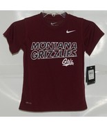 Nike Dry Fit Montana Grizzlies Maroon Size 5 Short Sleeve Tee Shirt - £16.01 GBP