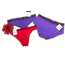 Calvin Klein Set of 2 Thongs &amp; 1 Hipster SMALL - £16.58 GBP