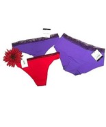 Calvin Klein Set of 2 Thongs &amp; 1 Hipster SMALL - $20.79