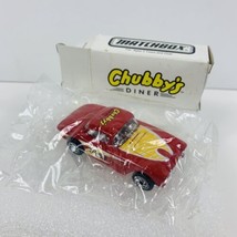 Matchbox 1962 Red Corvette Chubby&#39;s Diner Pepsi Cola Diecast 1:58 Scale NOS VTG - £17.14 GBP