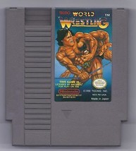 Vintage Nintendo Tecmo World Wrestling Video Game NES Cartridge VHTF - £19.21 GBP