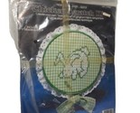 VTG Chicken Scratch Kit 3003 Le Rabbit Bunny GreenGingham Fabric, Valian... - $9.70