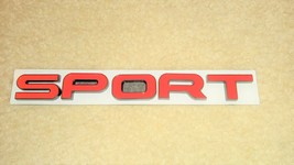 One Red Sport Emblem Badge For Car Truck Suv Van 6 3/8&quot; X 3/4&quot; Usa Seller - £11.83 GBP