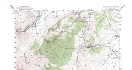 Dixie Flats Quadrangle, Nevada 1952 Topo Map USGS 15 Minute Topographic - $21.99