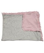 Carters Pink Gray Cheetah Leopard Print Polka Dots Ruffle Baby Blanket C... - $1,073.06 MXN