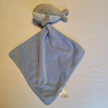 Carter&#39;s Shark Rattle Baby Blue w Gray Toy Baby Boy Security Blanket Lov... - $19.79