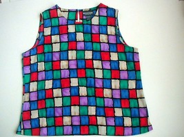 Notations Colorful Block Sleveless Top Size Large - £7.85 GBP