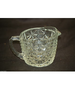 Stars &amp; Bars by Anchor Hocking Creamer Clear Depression Glass Star Arch ... - £11.64 GBP