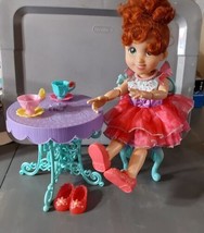 Fancy Nancy Classique 18&quot; Fashion Doll Tea Party Chair Table Jakks Plastic - £55.58 GBP