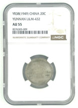 1949 China Silver 20C Yunnan L&amp;M 432 Graded by NGC as AU55 - €1.283,71 EUR