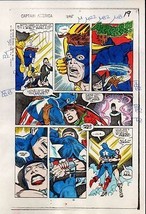 1984 Captain America 295 page 19 Marvel Comics original color guide art:... - $50.32
