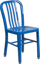 Mid-Century Blue &#39;Navy&#39; Style Dining Chair Cafe Patio Restaurant In-Outdoor - £111.19 GBP