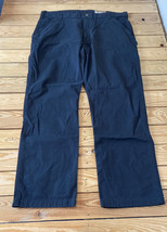 carhartt NWT men’s relaxed fit twill dungaree pants Size 42x32 black F12 - £28.09 GBP