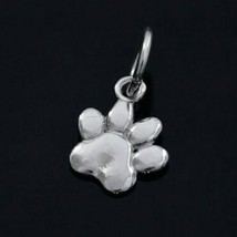 Real 925 Sterling Silver Dog Paw Charm Pendant For Charm Bracelet Unisex - £19.04 GBP
