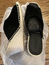 NEW Banana Republic Factory Women’s  Espadrille Wedge Sandals Black Size... - £36.82 GBP