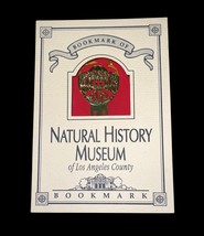 Vintage 1989 Natural History Museum LA 24KT Gold Bookmark w/ Card &amp; Info - $9.89