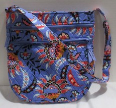 Vera Bradley Women Purse Bag Crossbody TRIO ZIP HIPSTER MURAL GARDEN purple - £58.80 GBP