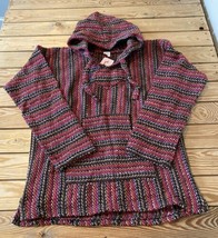 El Paso Saddle Blanket Co Men’s Hooded Pullover Sweatshirt Size M Red S6 - $32.67