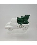 Rae Dunn Magenta Christmas Truck Tree Figure White Green Decoration - £38.64 GBP