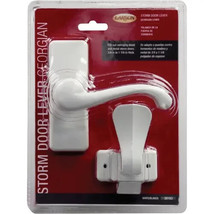 LARSON CH3010301 Georgian Lever Latch Handle Set – White Zinc-Plated – E... - $655.02 MXN