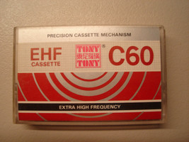 TONY EHF C60 vintage audio cassette tape Made in Singapore Type I - £9.31 GBP