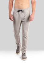 Natori Men&#39;s Classic-Fit French Terry Pants in Drizzle Gray-Size Small - £34.44 GBP