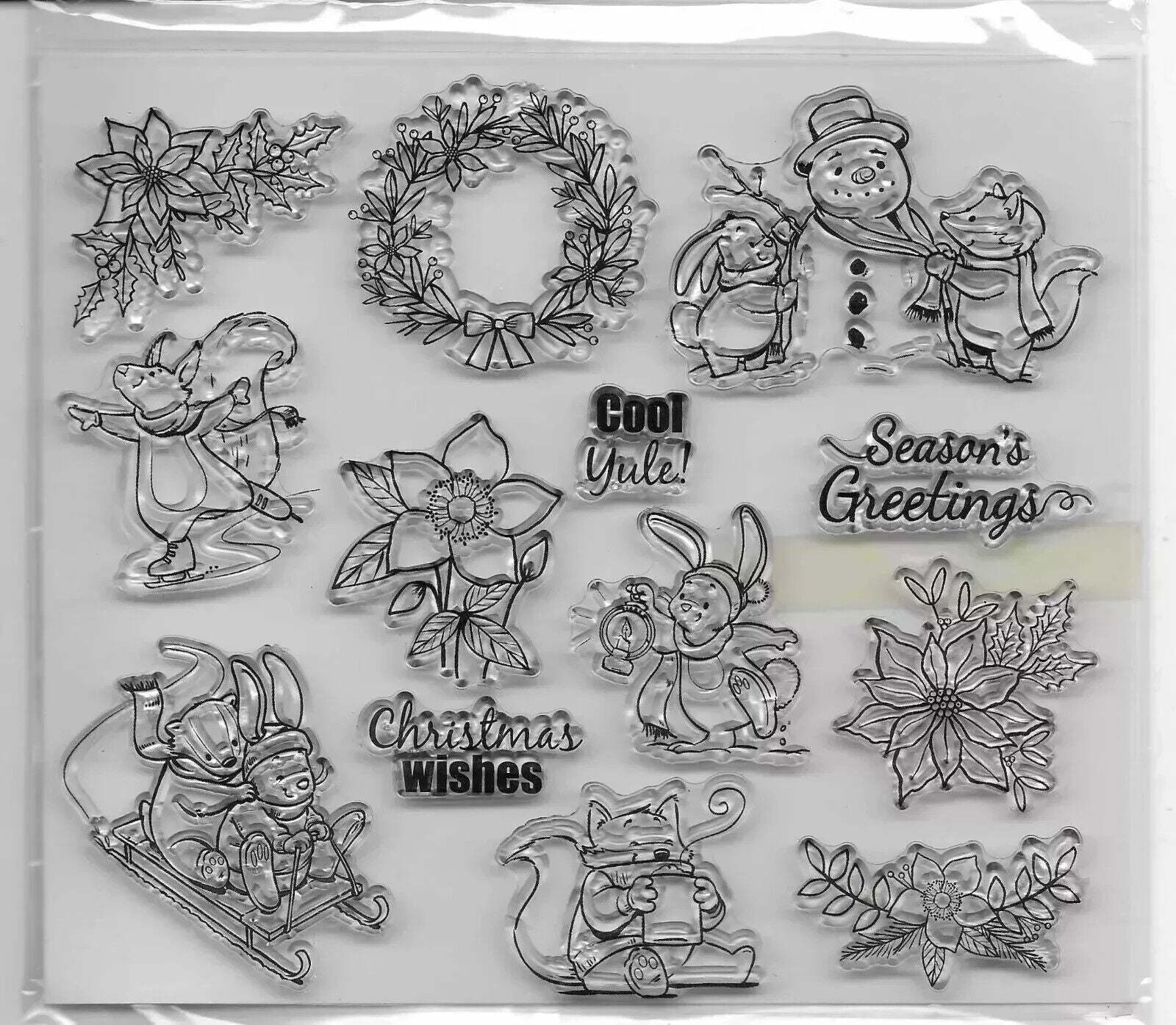 Christmas Stamp Set - App 10.5x14.5cm - $8.00