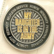 My Daughter Is In The Army Full Color Enamel Challenge Coin &amp; Plastic Ca... - $19.95