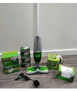 Swiffer Sweeper  Sweep+Vac Cordless green L4000-000  CHARGER Cloths &amp; Fi... - $136.47