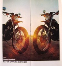 1975 1976 Harley Davidson Brochure SXT-125 SX-175 SX-250 SS-250, Original 75 76  - £21.81 GBP